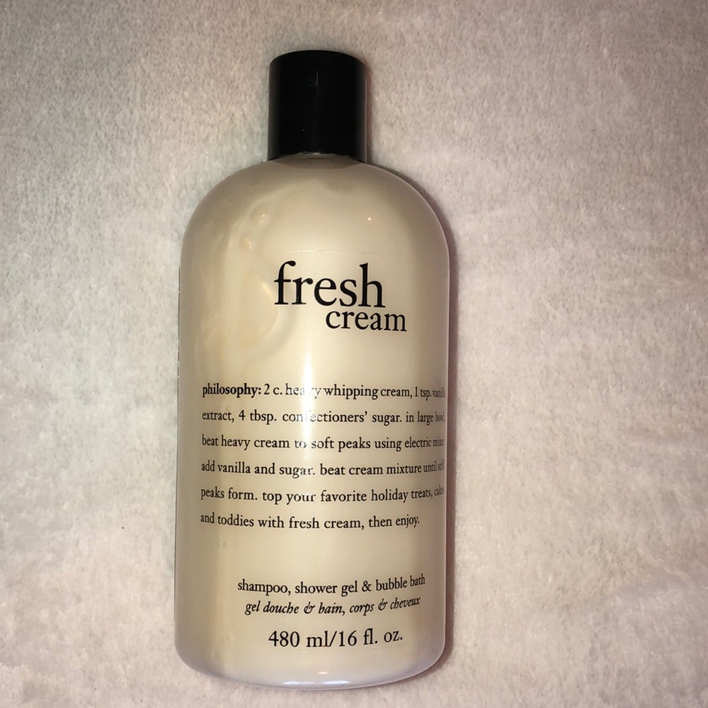 Unopened shampoo, shower gel, bubble bath.